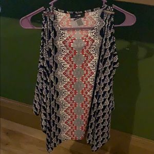 Small Open Shoulder Short-sleeve Alfani Blouse